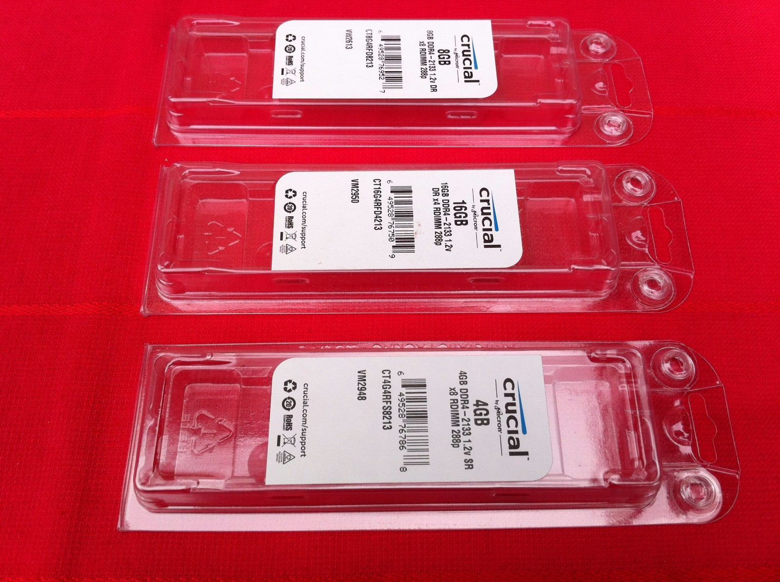 14 Pcs DDR4 PC4 Memory Clam Shell Case for DIMMs Anti Static ESD ,ORIGINAL 