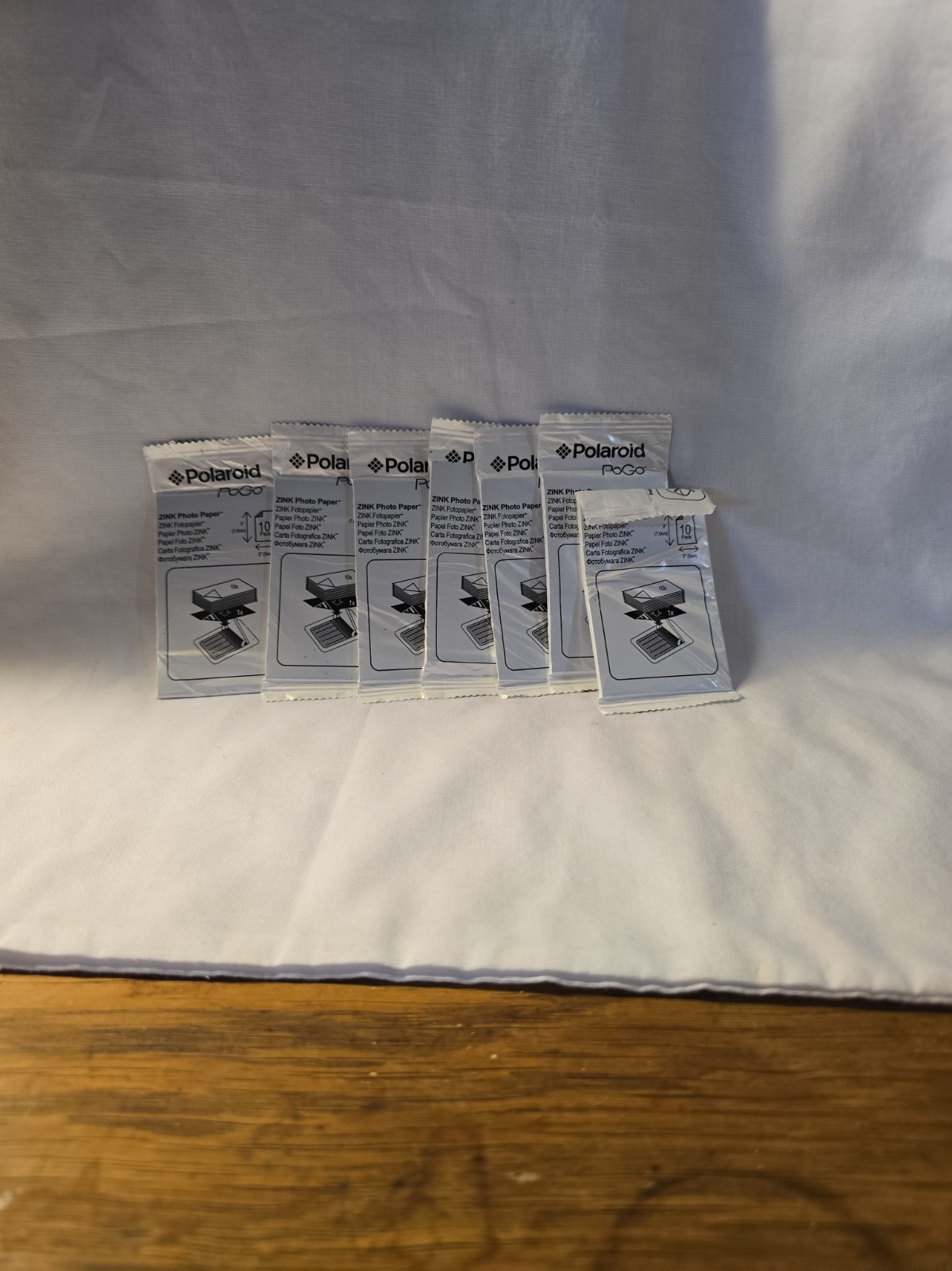 Lot Of 7 Polaroid PoGo 2x3” ZInk Photo Paper Zero Ink New Sealed  70 Sheets