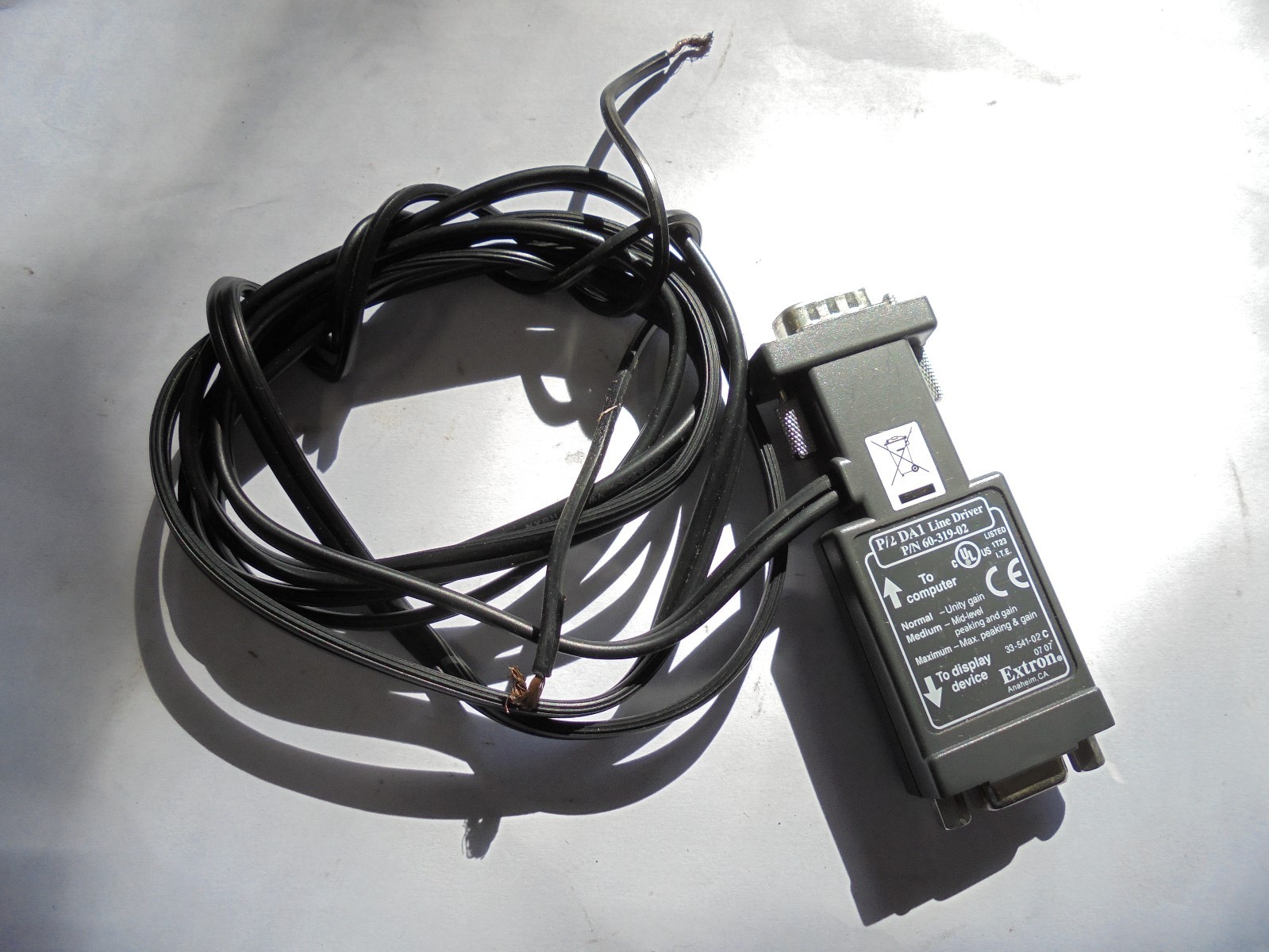 Extron P/2 DA1 VGA LINE DRIVER  60-319-02  
