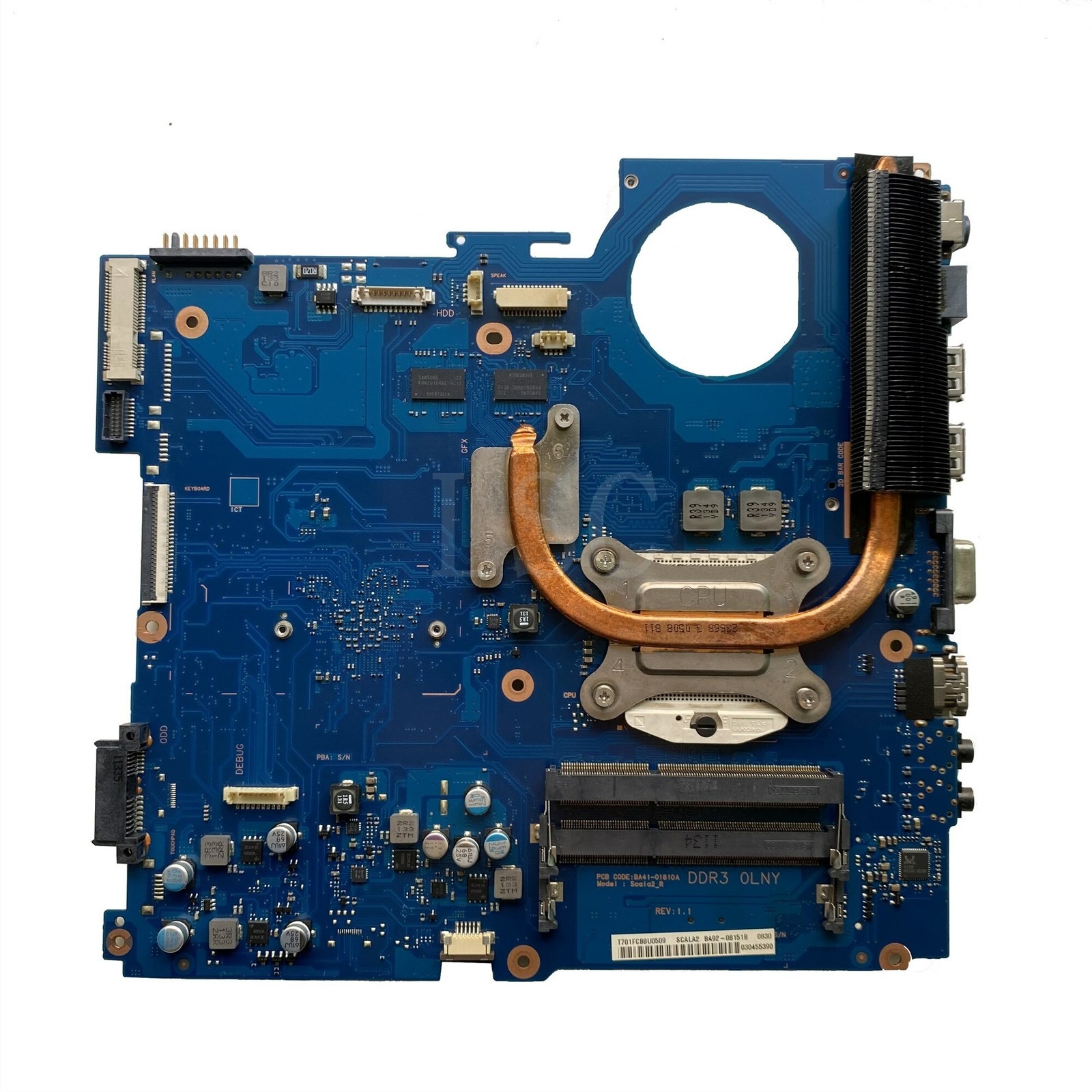 For Samsung RV420 Laptop Motherboard With Heatsink BA92-08151A 1GB HM65 LSC