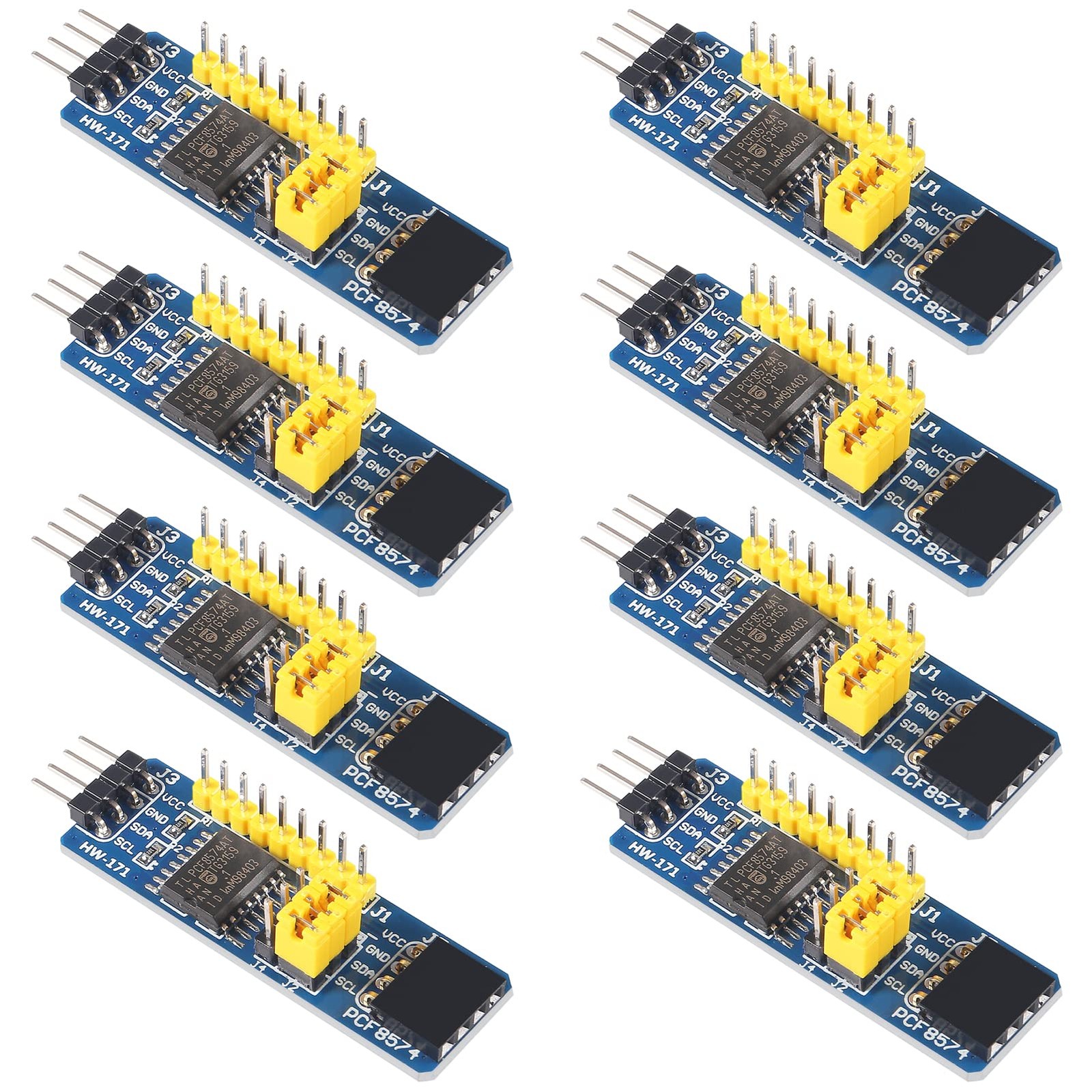 8PCS PCF8574 IO Expansion Board Module I/O Expander I2C-Bus Evaluation Develo...