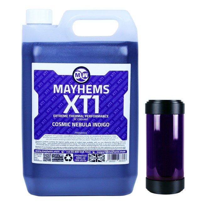 Mayhems XT1 Premix PC Coolant - 5 Liters - Cosmic Nebula Indigo