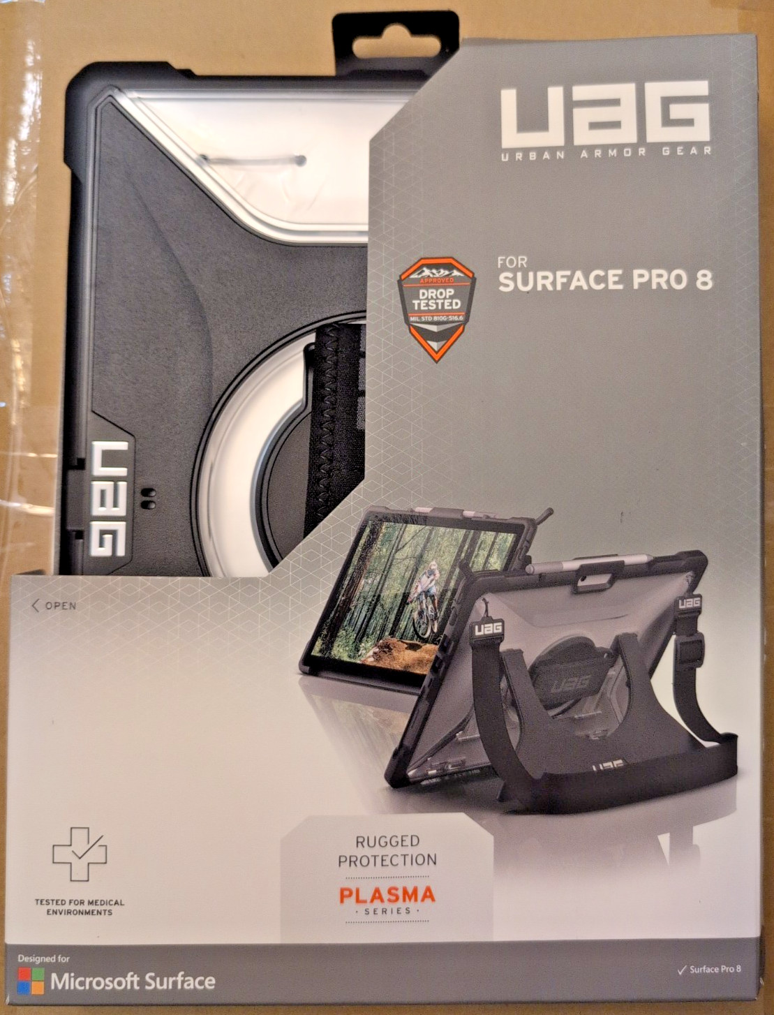 UAG Surface Pro 8 Plasma Series Case - Clear - MILITARY-GRADE 323263114343 *RARE