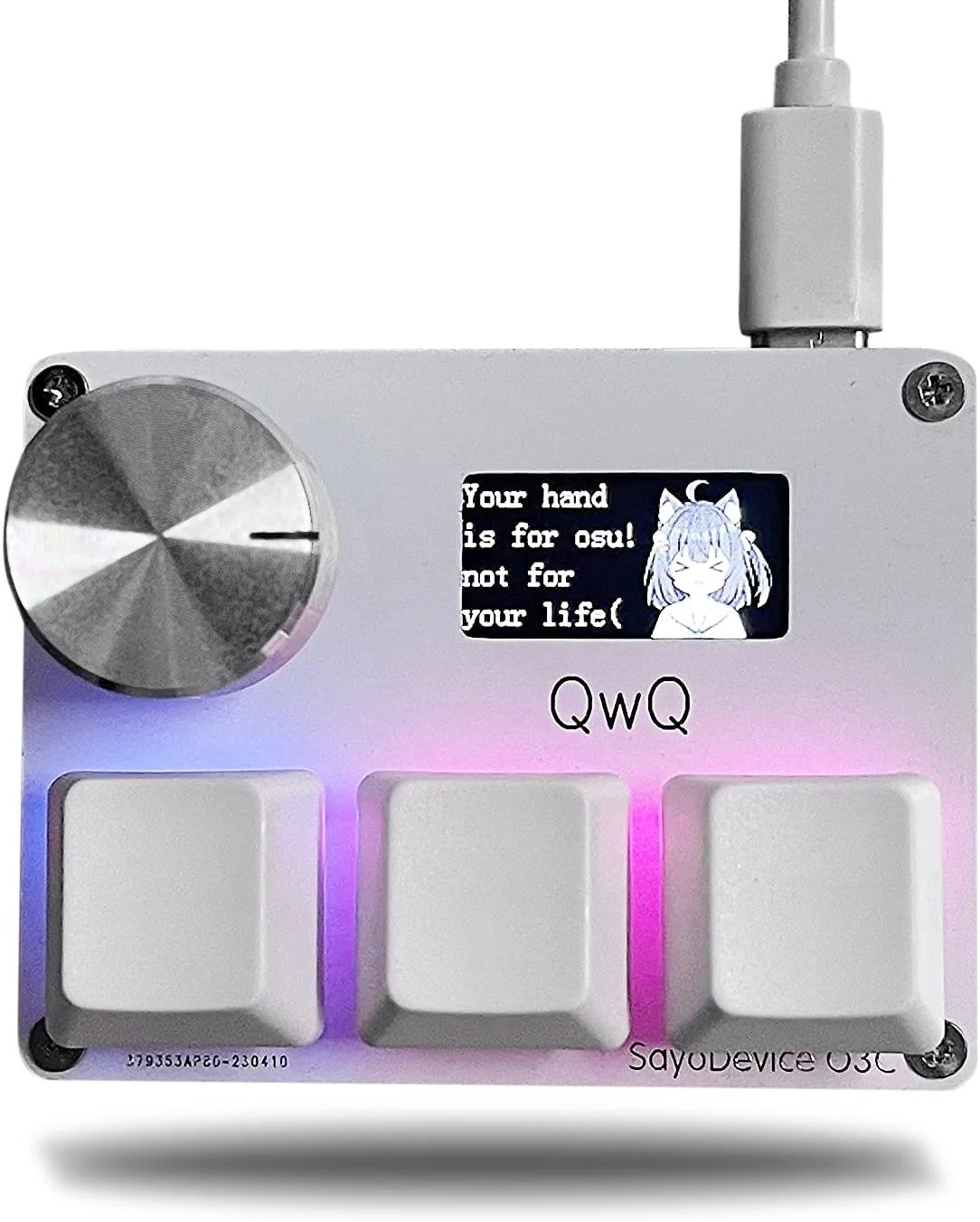 SayoDevice O3C Rapid Trigger Magnetic Keyboard with Knob & Screen, Hot-Swap