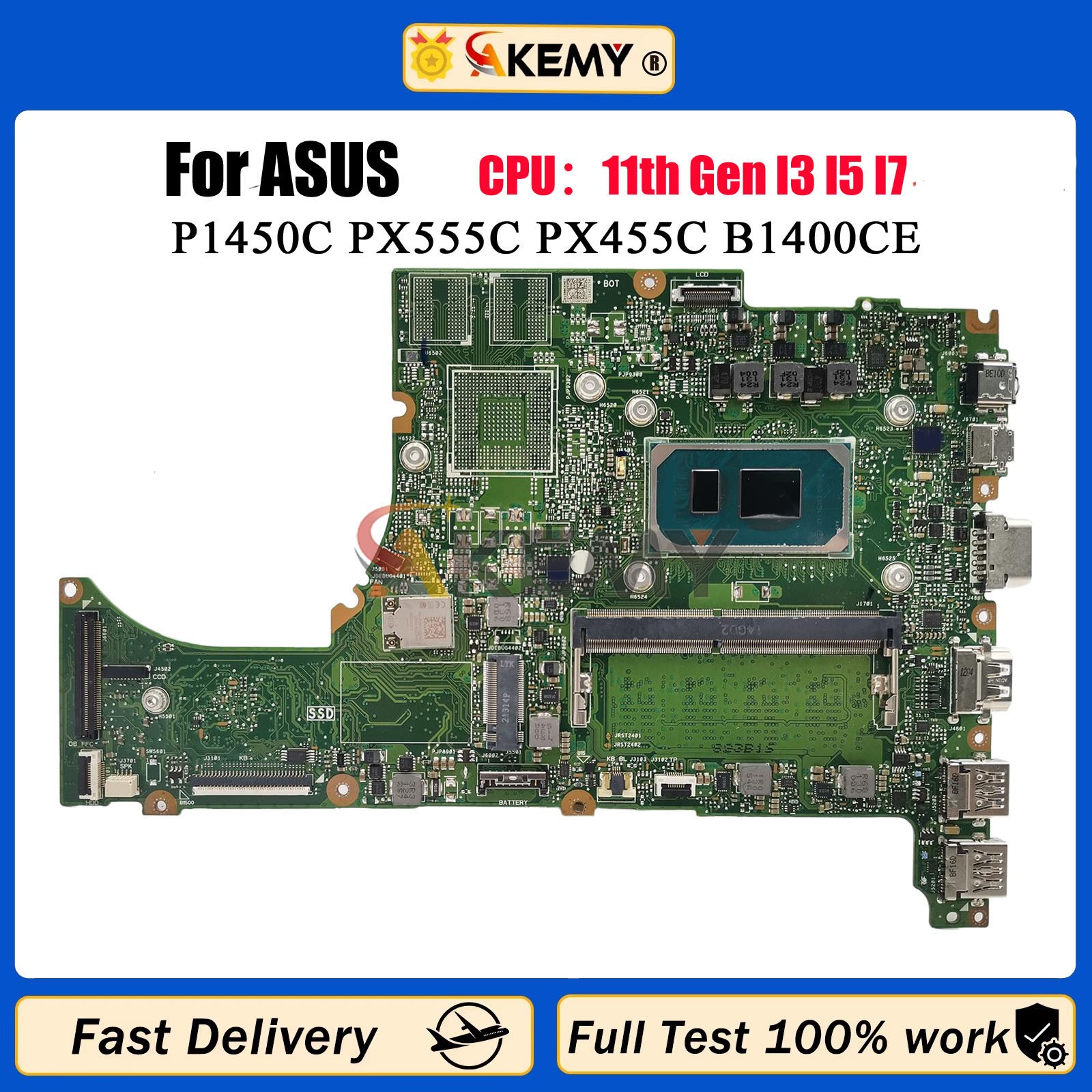 B1400CCEAE Motherboard For ASUS P1450C B1400CEPE B1400CEPEY Mainboard W/i3 i5 i7