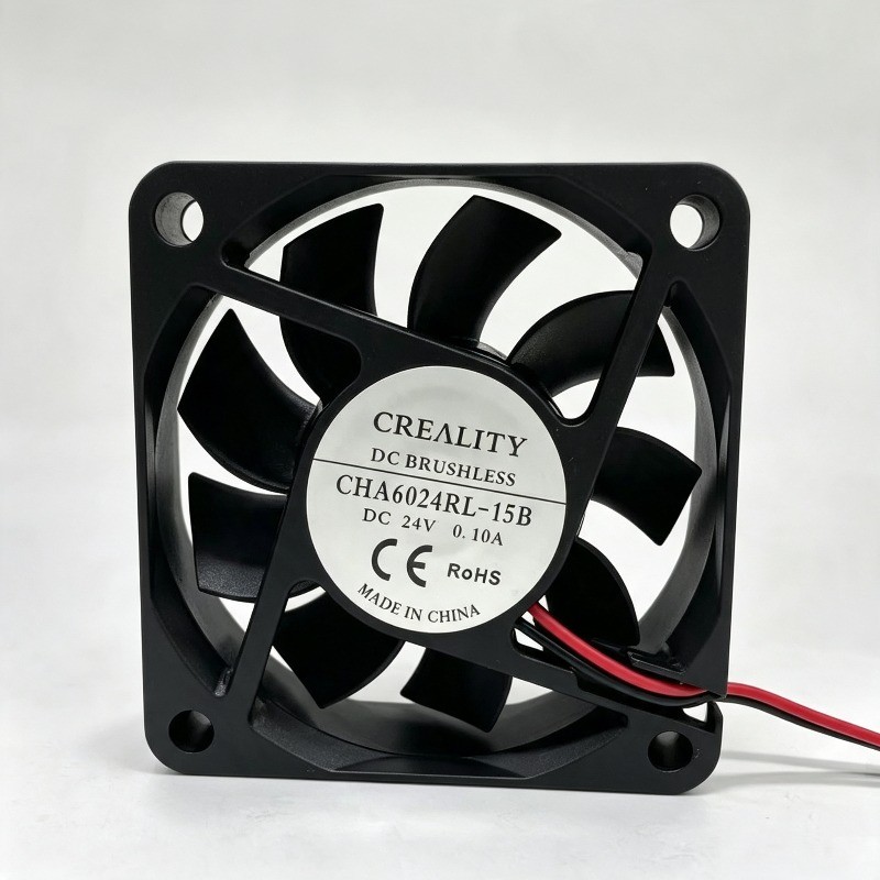 1PCS For CREALITY CHA6024RL-15B DC24V 0.10A 6CM 6015 2-Wire Variable Speed Fan