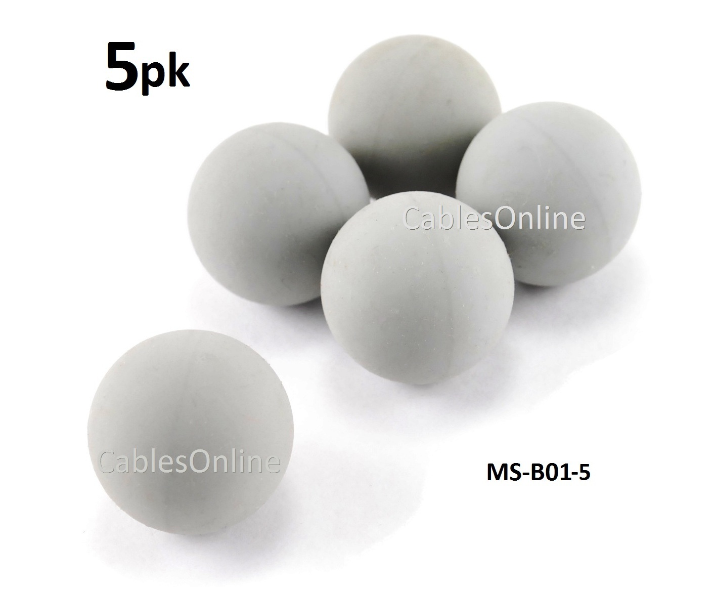 5-Pack Replacement PC Mouse Ball, 21.8mm, CablesOnline MS-B01-5