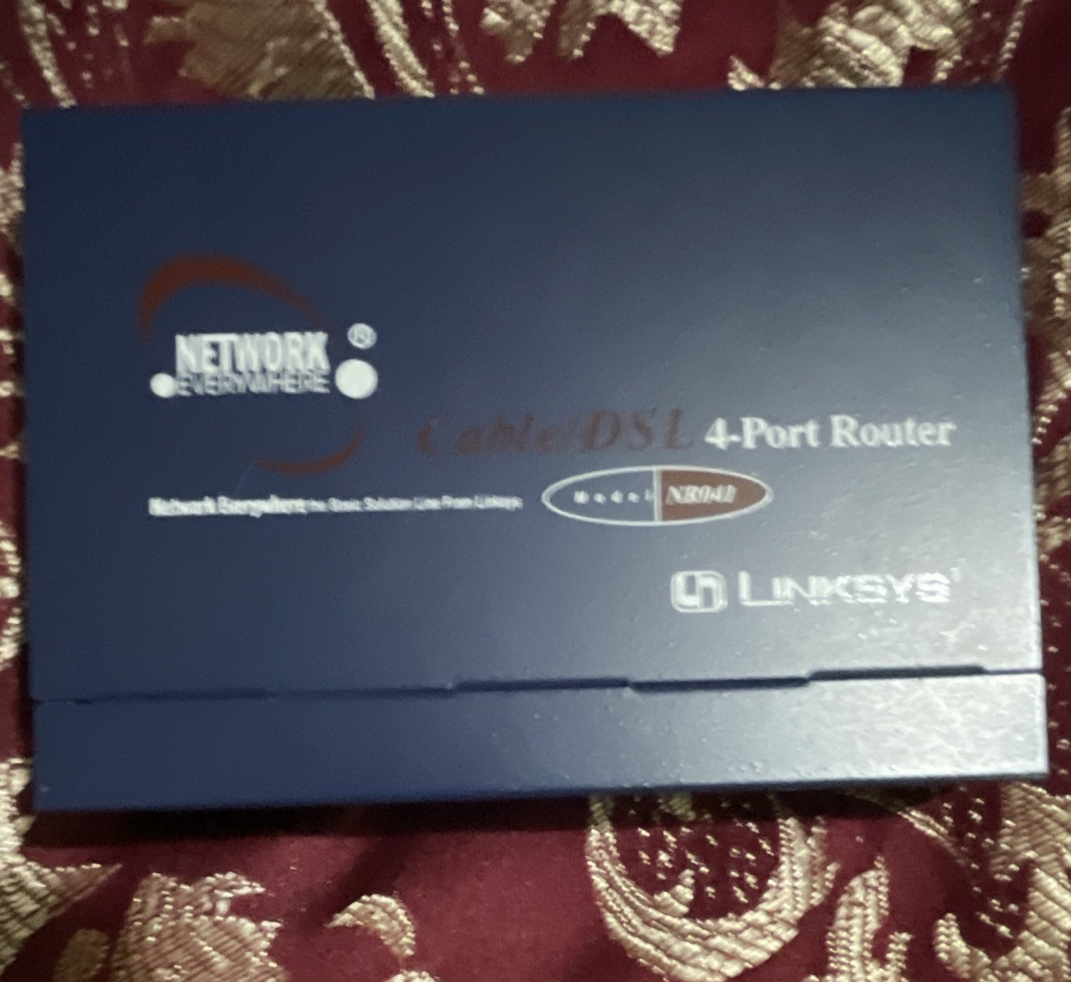 Linksys NR041 Cable/DSL 4-Port Wired Router RJ-45 10 Mbps Blue