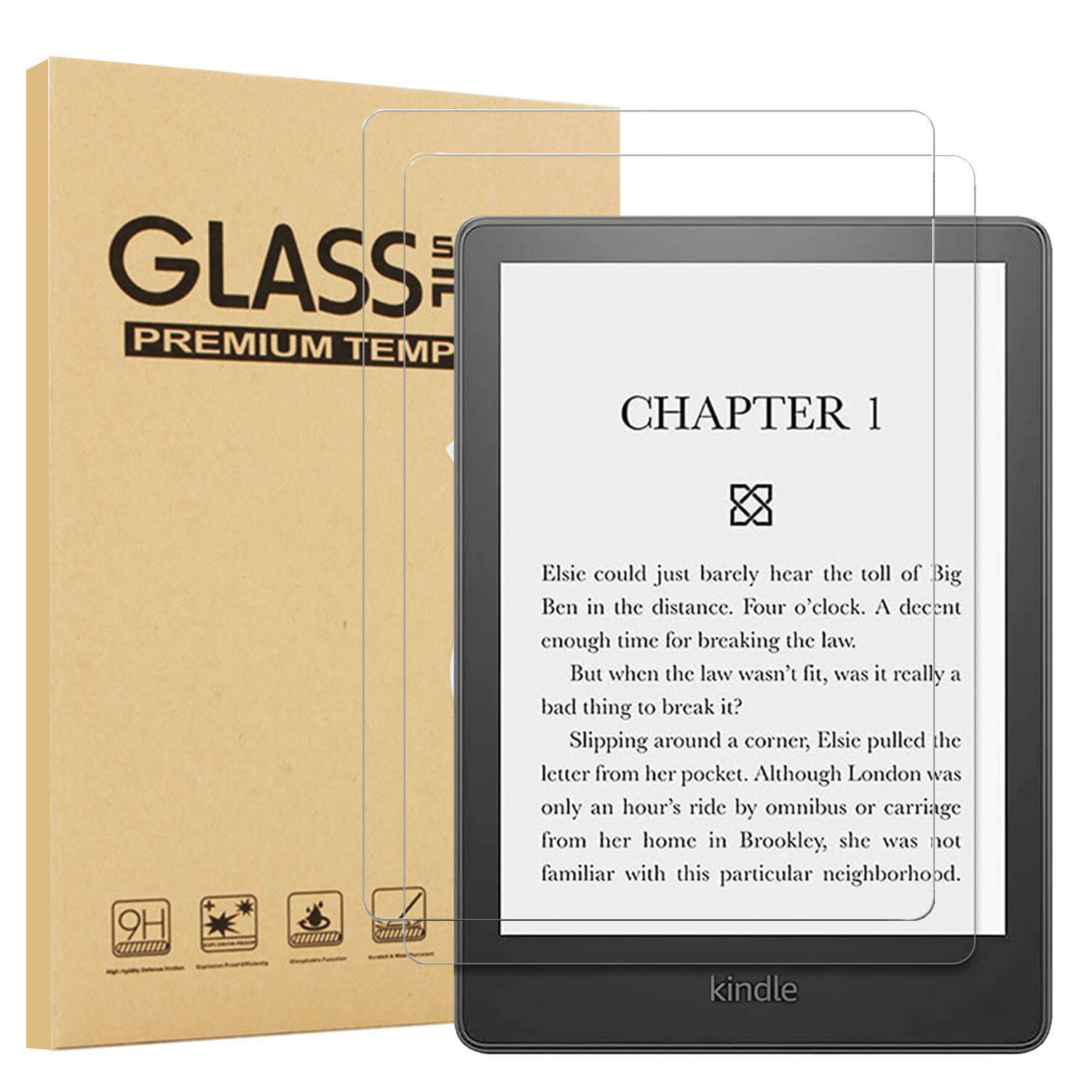 (2PCS) Amazon Kindle Paperwhite 7" 12th Gen 2024 Tempered Glass Screen Protector