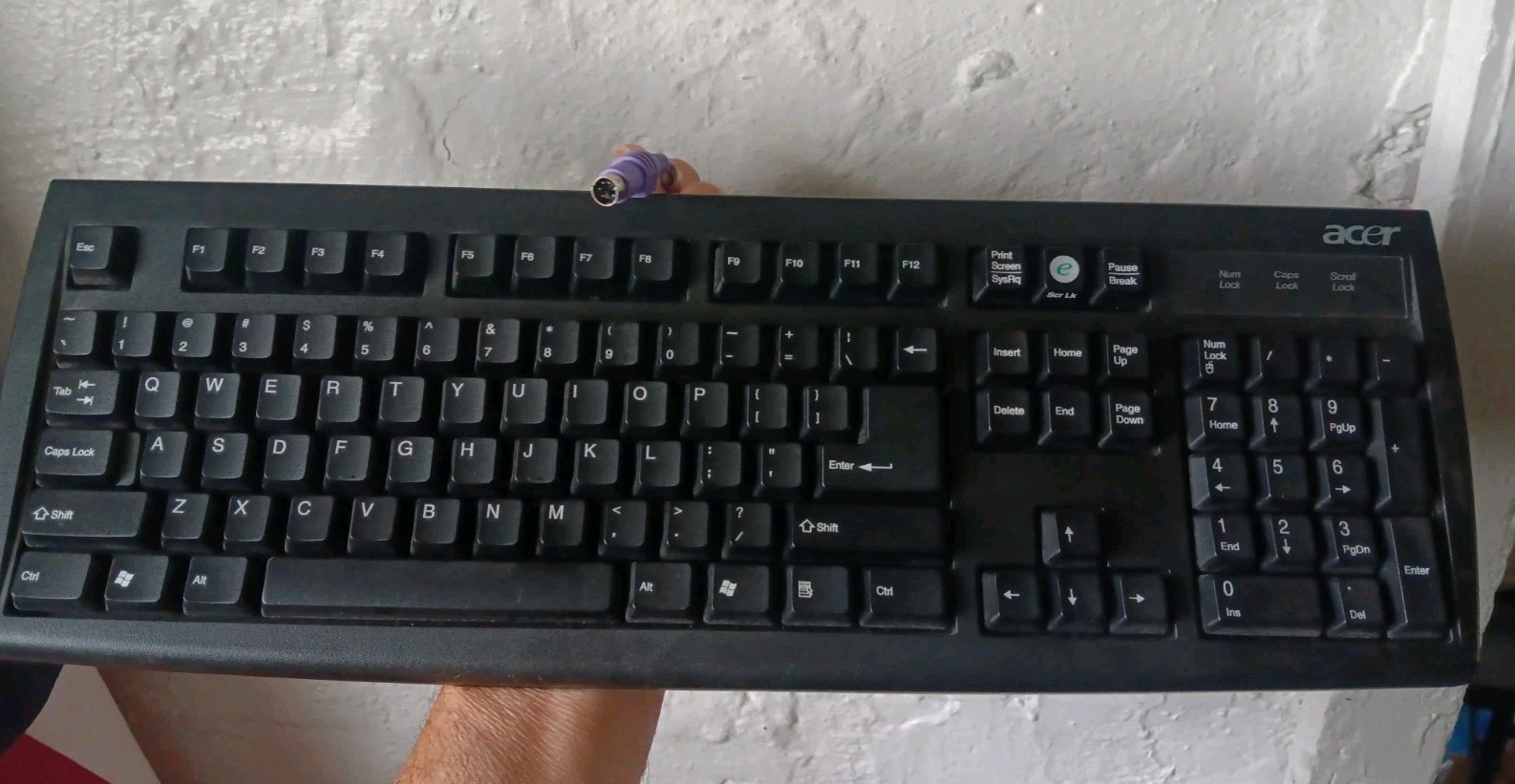 Acer KB-2971 Black PS/2 Keyboard Full Size Windows PC Computer Keyboard