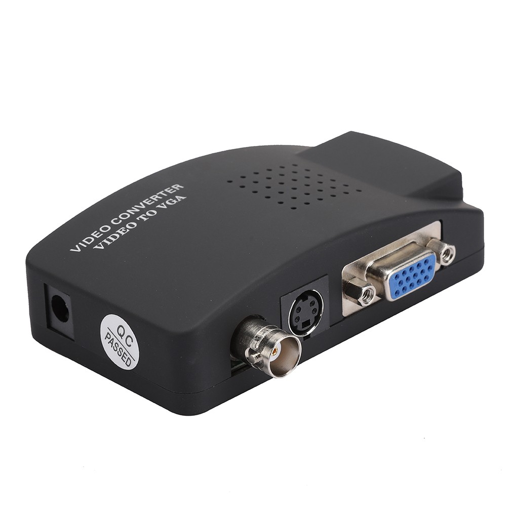 ง BNC S Video To VGA HD Converter Adapter For Computer PC