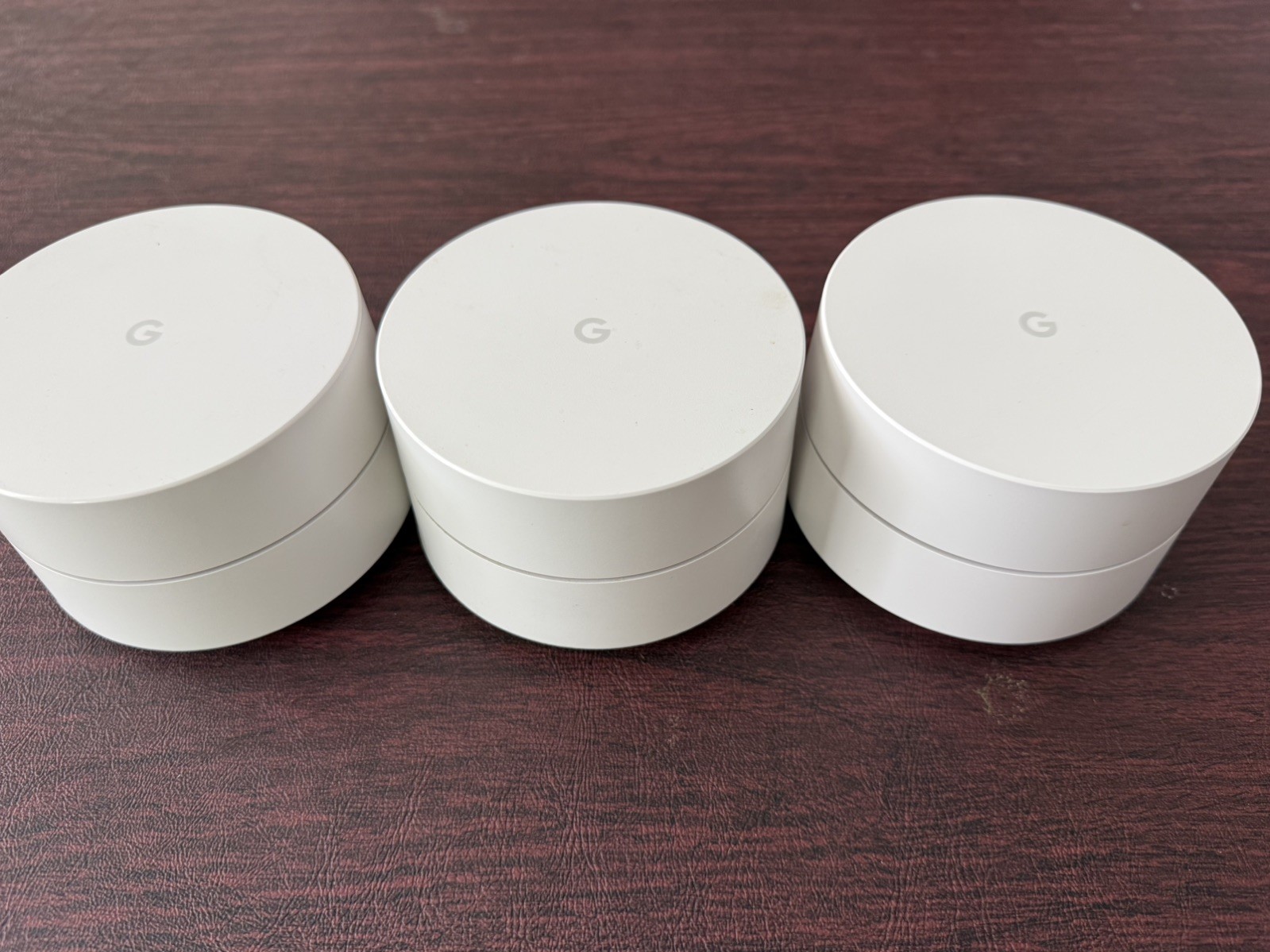 3 Pack Google Wifi Model AC-1304 Whole Home Mesh Wi-Fi System & Chargers