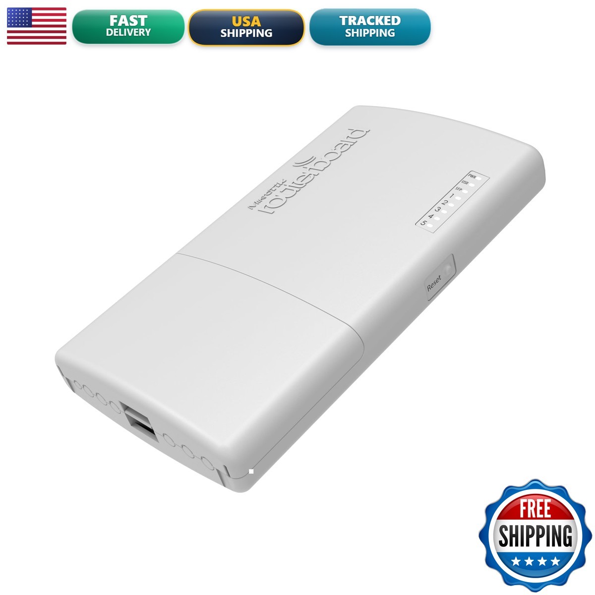 MikroTik PowerBox Pro Router RB960PGS-PB, 5 Gigabit Ethernet, PoE 4 Ports, SFP