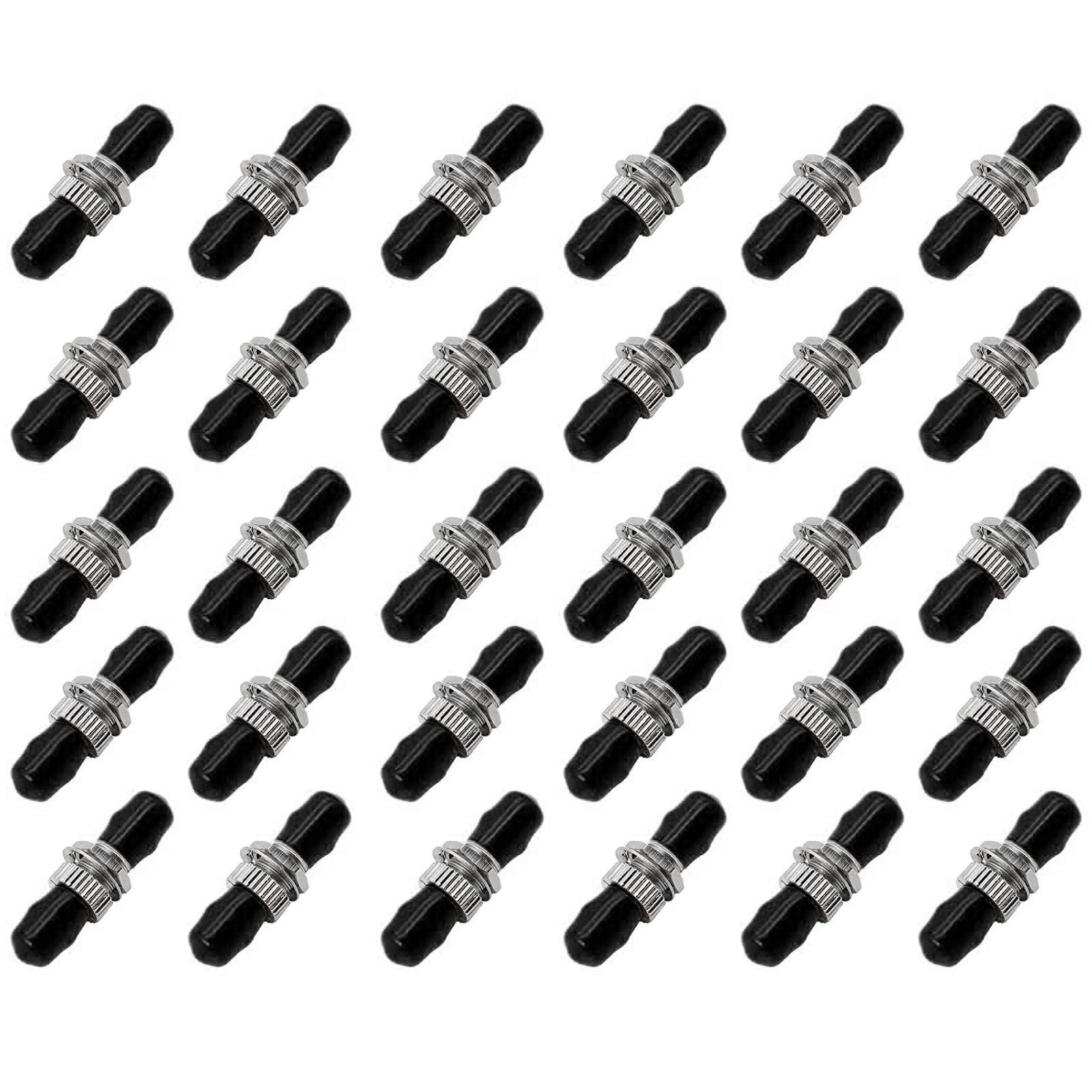 30 PCS ST Fiber Optical Coupler Cable Barrel Connector Bulkhead Simplex