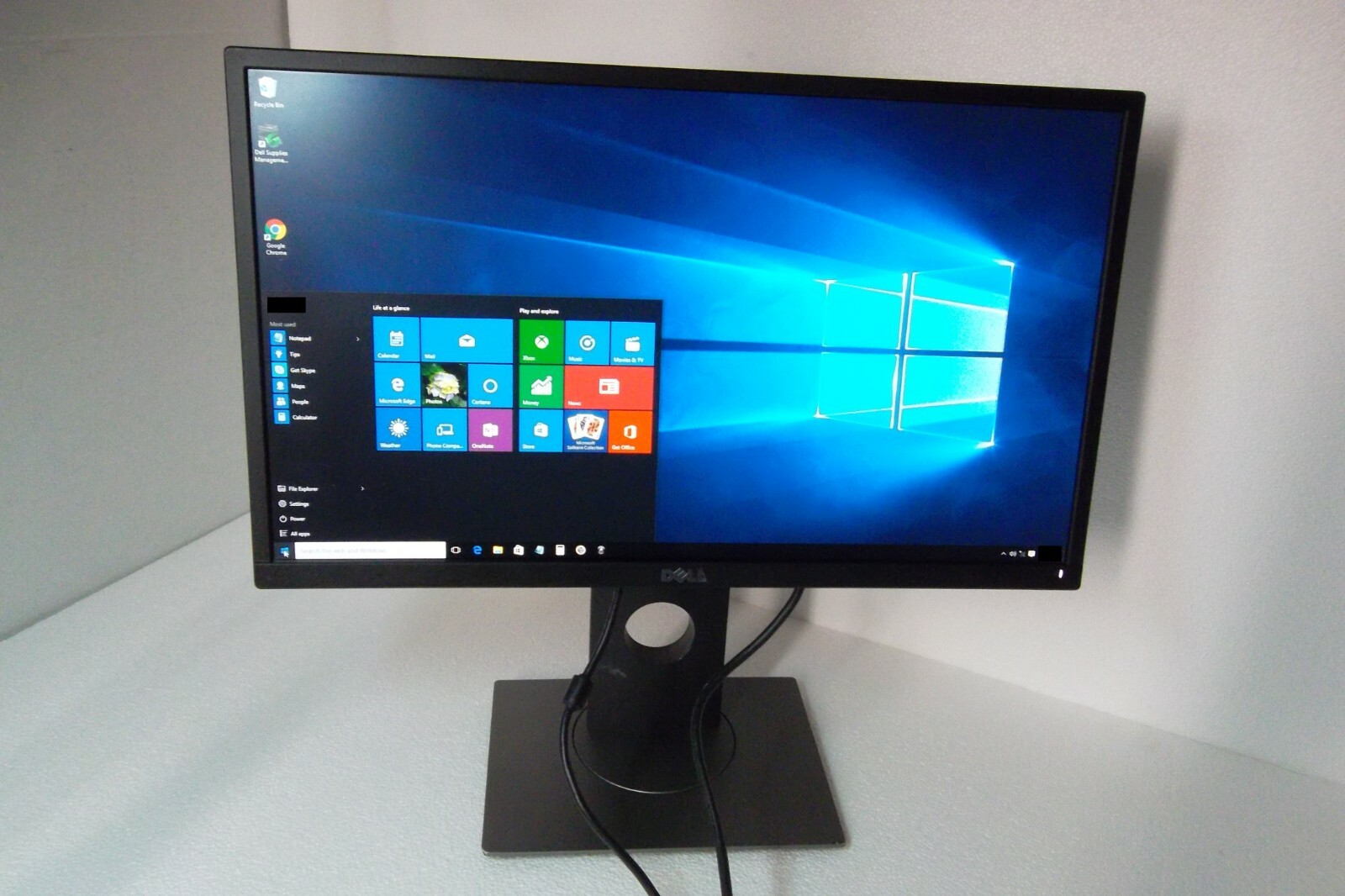 Dell P2017H 20" LED Monitor Widescreen 1600x900 USB 3.0 Hub HDMI DP VGA P2017Hc