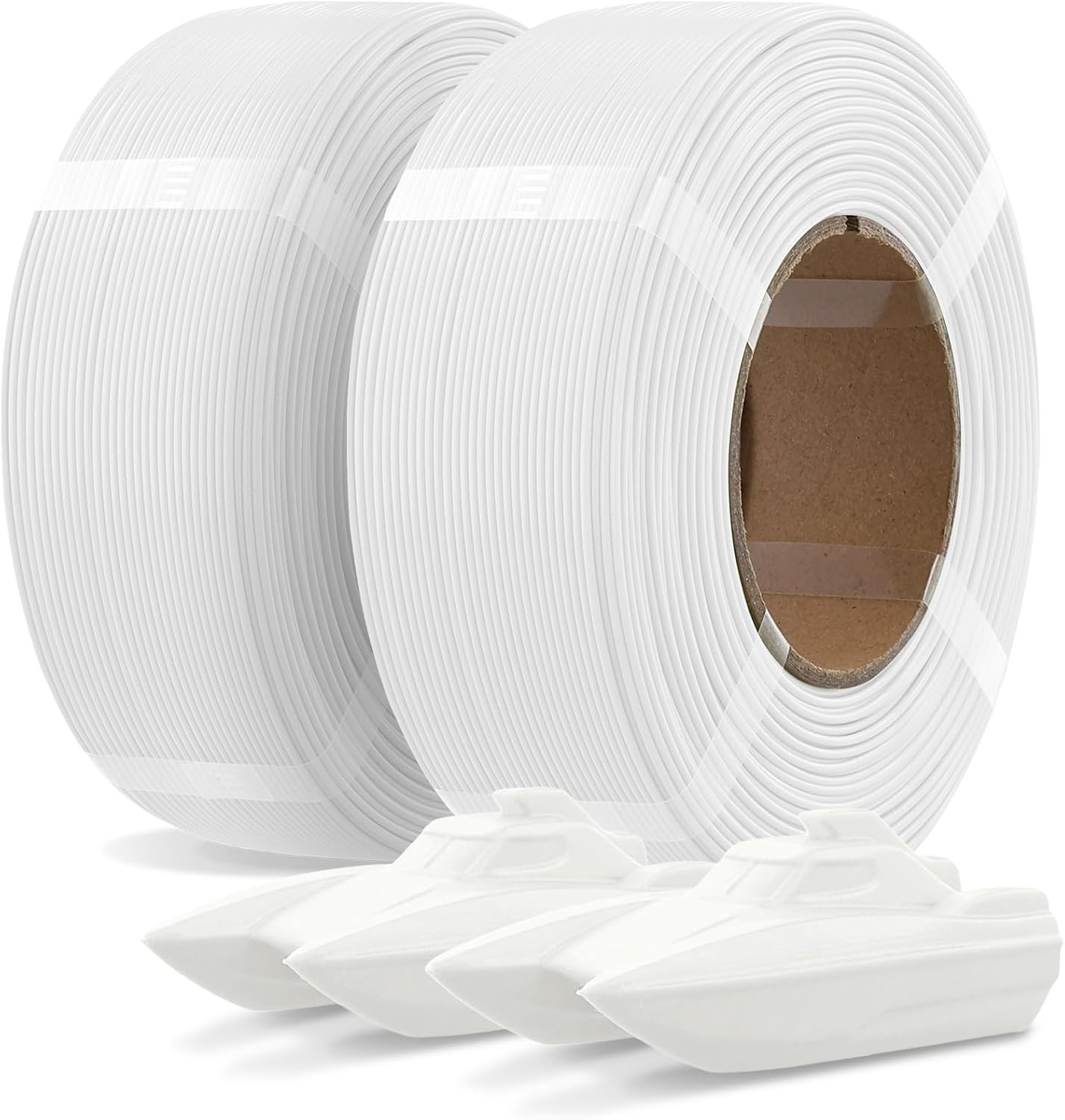 2 Pack 1Kg High Speed Refill PETG Filament, White*2