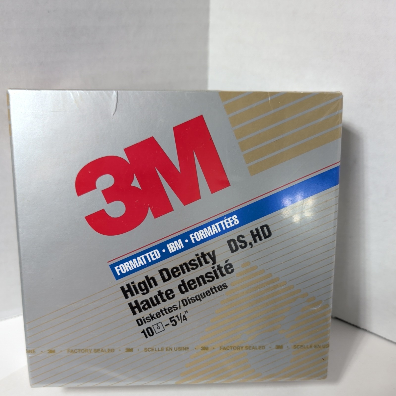 New Sealed 3M Imation 3.5" Diskettes 10 IBM Formatted DS HD Floppy Disk NOS 1994