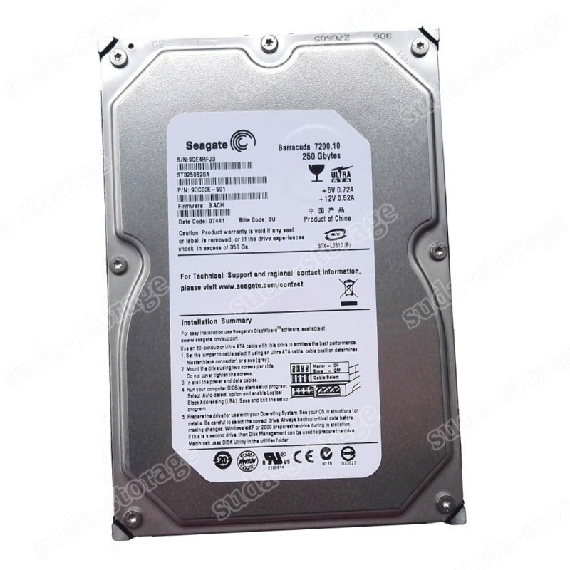 1PCS New Seagate 250GB ST3250820A 7200RPM PATA IDE 3.5" Desktop HDD Hard Disk D