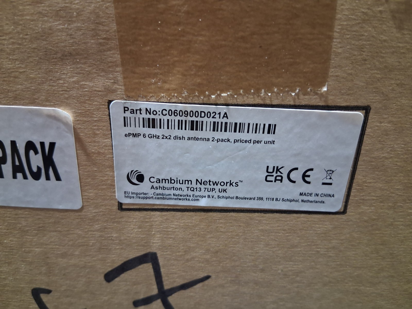 Cambium C060900D021A (1 pack) e PMP 6GHz 2x2 Dish Antenna, no radio, us version