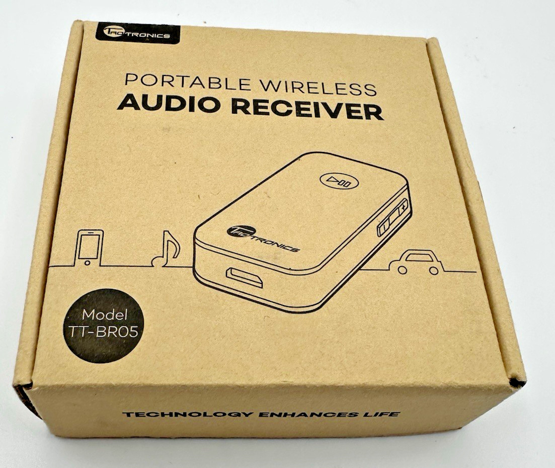 TaoTronics TT-BR05 Bluetooth Receiver/Car Kit, Portable Wireless Audio Adapter