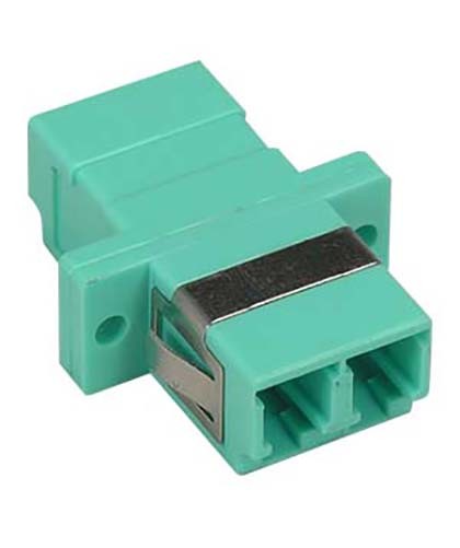 2x LC-LC Multimode Duplex Optical Fiber Optic Cable Coupler Coupling Adapter 