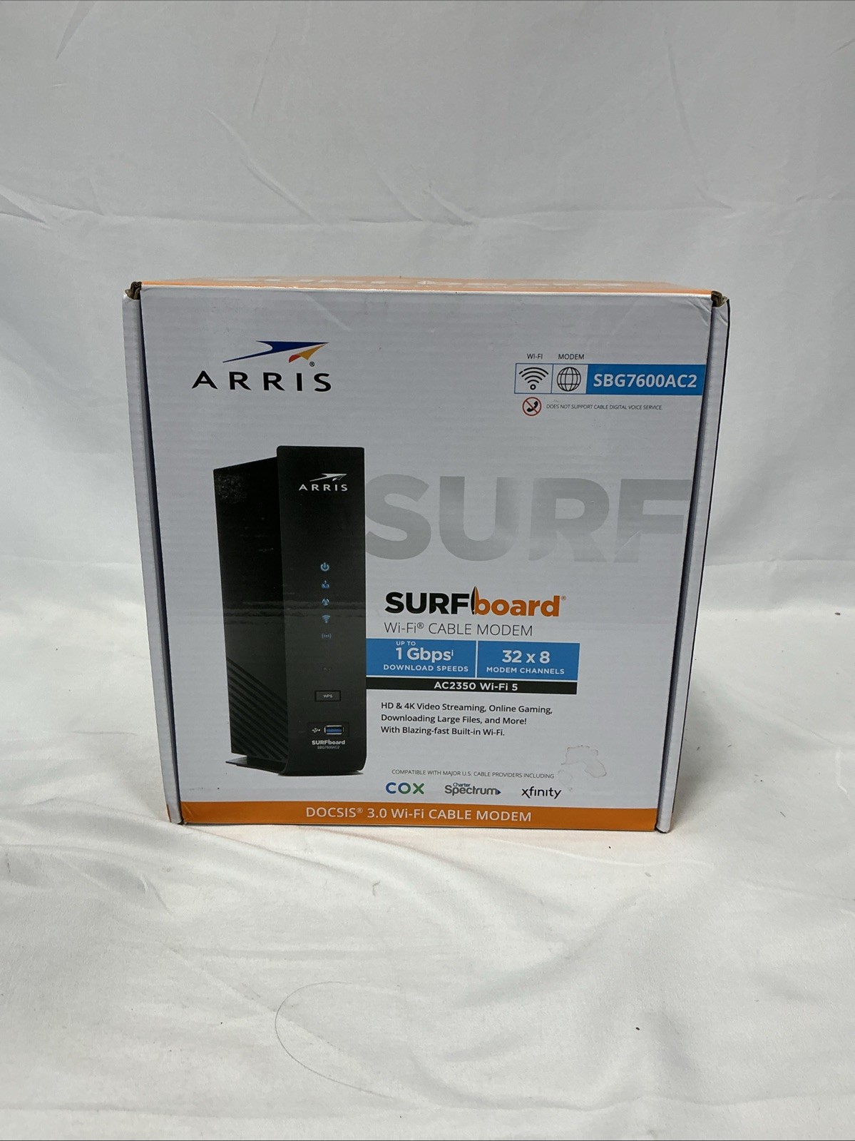 ARRIS ‎SBG7600AC2-RB Cable Modem Plus - Black