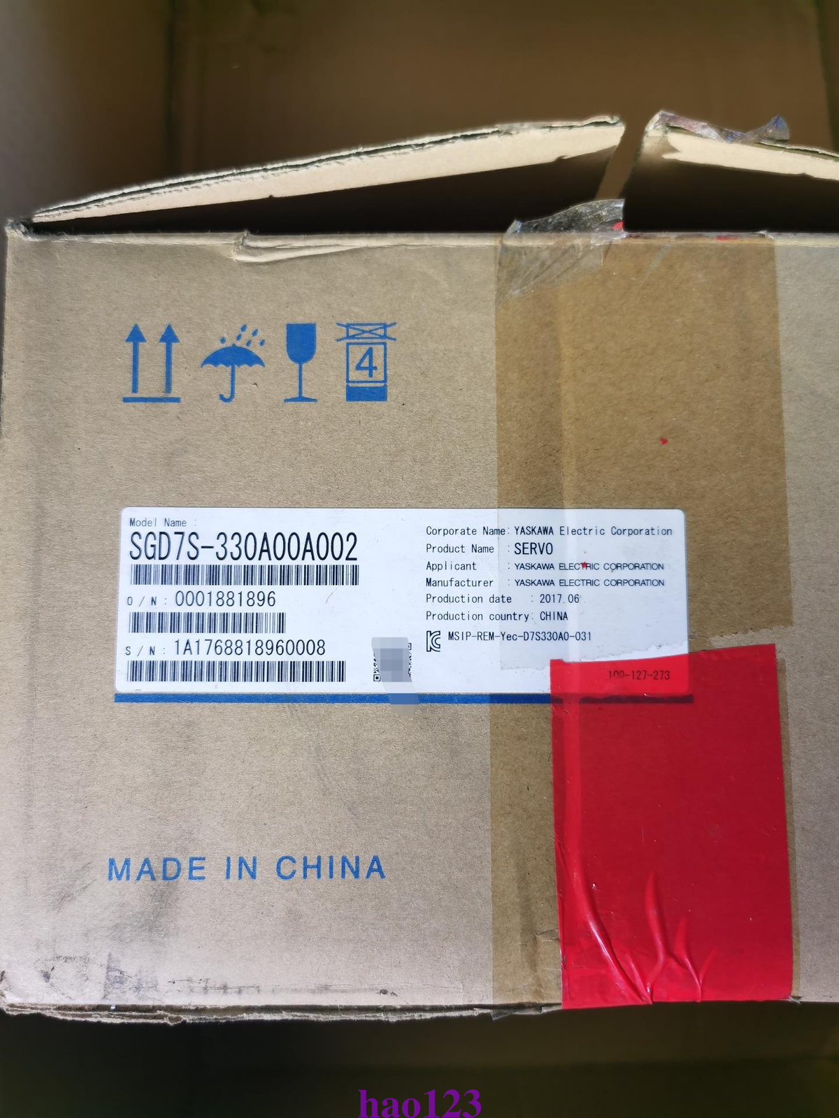 SGD7S-330A00A002 Yaskawa server Driver Expedited Express New in box By DHL/FedEx