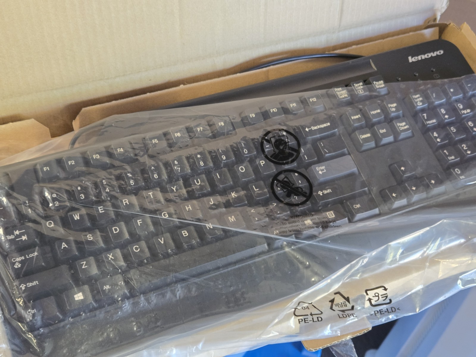 New Lenovo Preferred Pro USB Keyboard 73P5220 Black US English Open Box