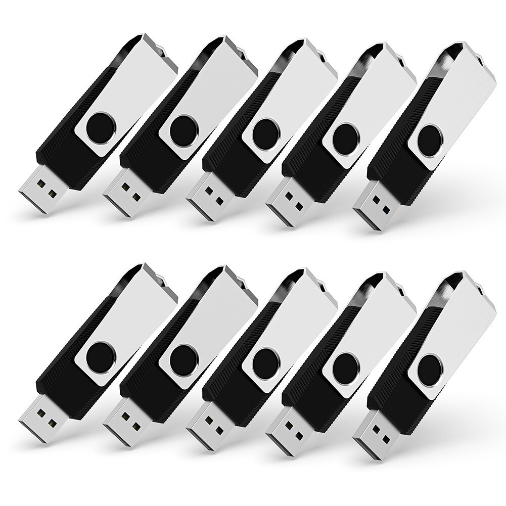 USB 2.0 Flash Drive Memory Stick Swivel Pendrive Thumb Drive U Disk PC 10PCS Lot