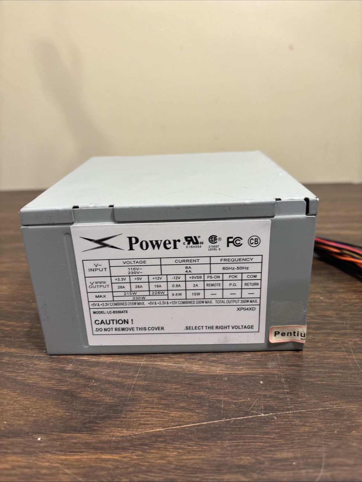 Power  Switching Power Supply Model LC-B350ATX 115/230V 60/50Hz 350w