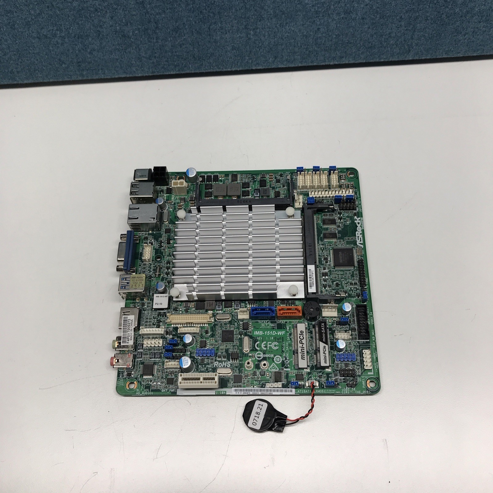 ASROCK IMB-151D-WF Intel Celeron J1900 Mini-ITX Motherboard, No Box