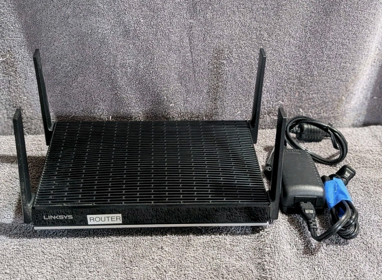 Linksys MR9610 V2 AX6000 WiFi 6 Mesh Router Bundle w/ Power Adapter Tested Works