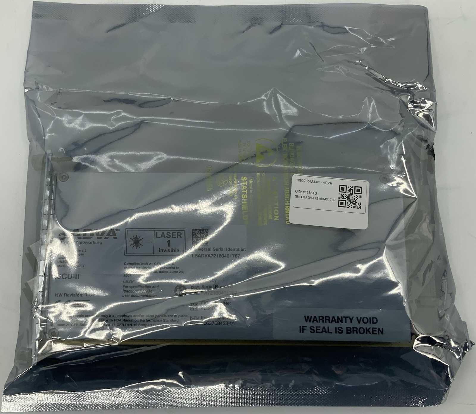 ADVA SCU-II Optical Shelf Control Unit FSP 1063708423-01