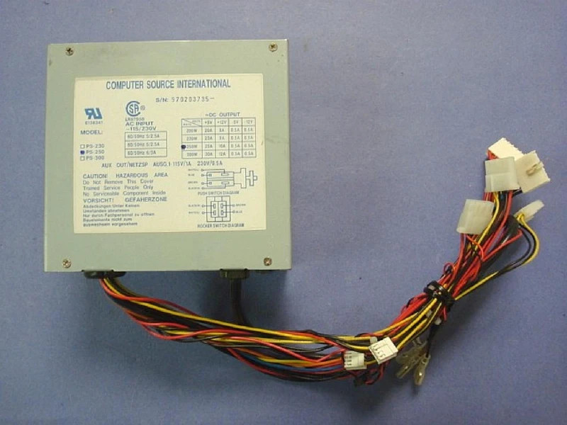 PS-250 computer source international compatible 250W at power supply with remot