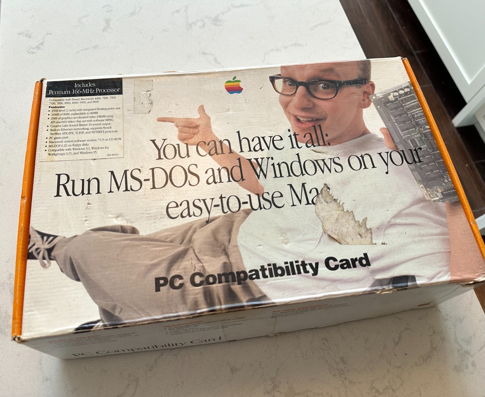 Rare Vintage Apple PC Compatibility Card P166 In Box 820-0930-A M5782LL/A READ