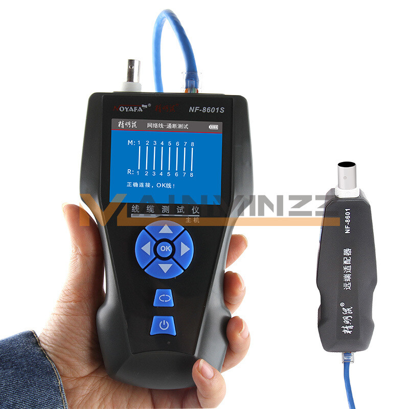 Noyafa NF-8601S LCD Metal Wire Tracker TDR Network Cable Tester For RJ45/RJ11
