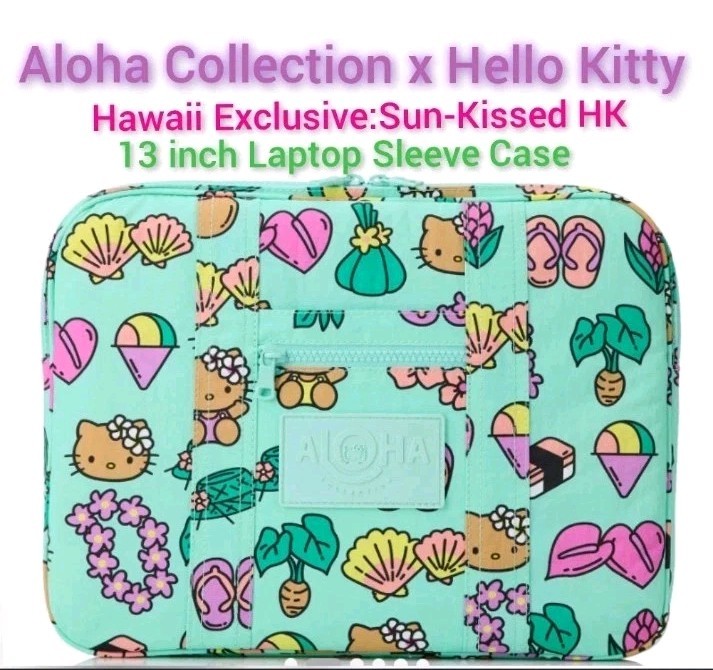 Aloha Collection x Hello Kitty (Sun Kissed) Icons 13" Laptop Case- Hawaii Exclu.
