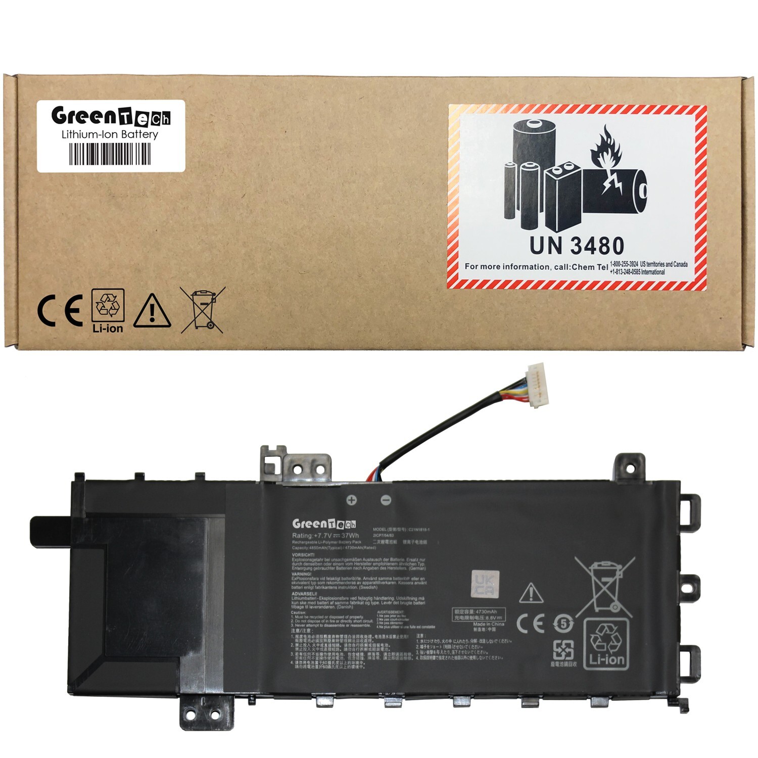 GREENTECH C21N1818-1 BATTERY FOR ASUS F512 R564 A512 K512 S51D 0B200-03280800