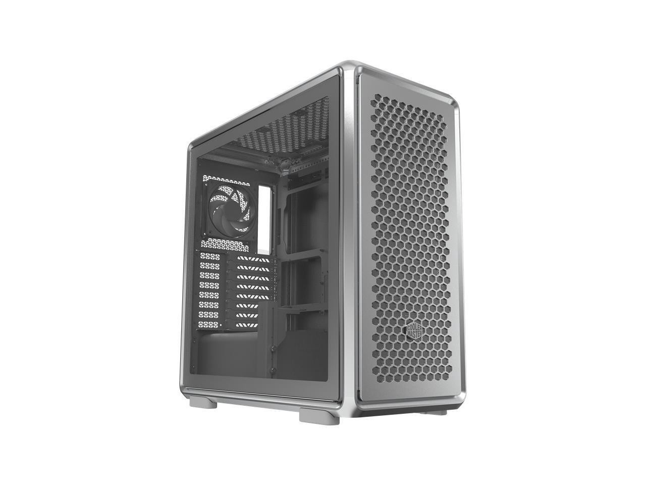 Cooler Master MasterFrame 600 ATX Case, High Airflow, 360mm AIO Silver