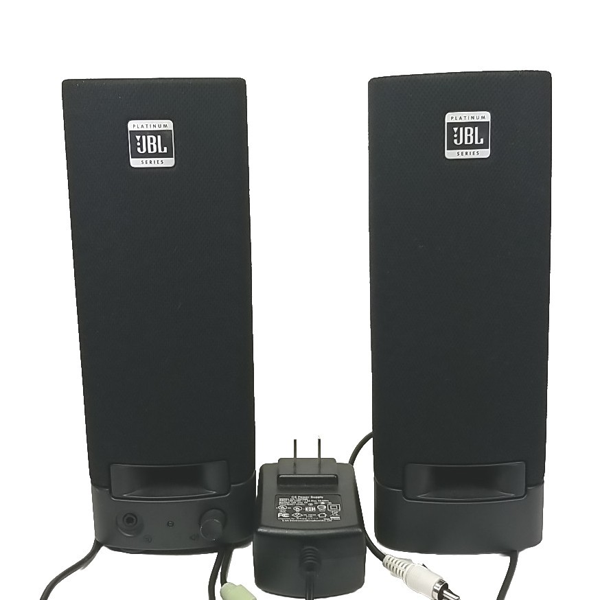 JBL Platinum Series Wired Computer Speakers Model SP08A11 Tested And Working