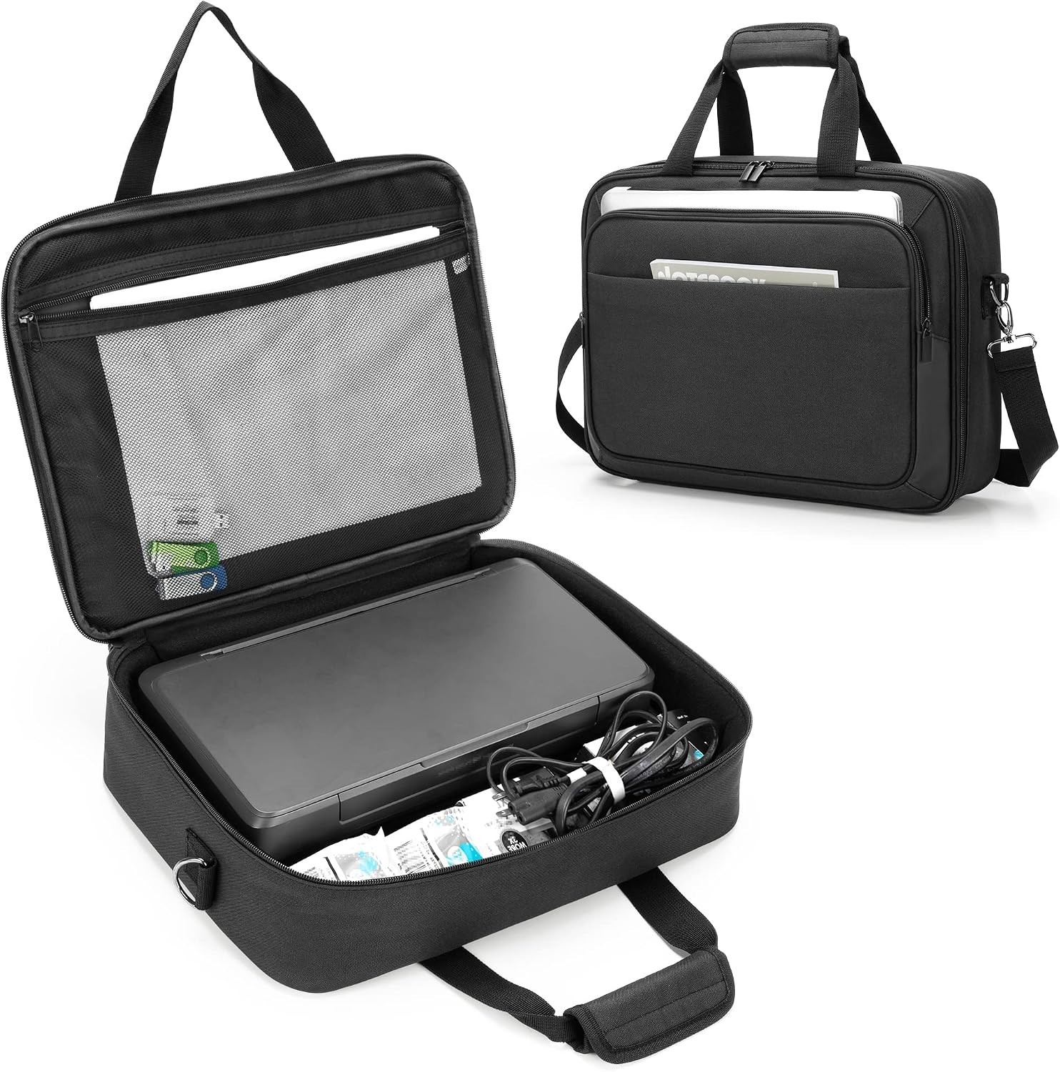 Functional Mobile Printer Storage Bag for 14” Laptops & Printers – Travel Ready