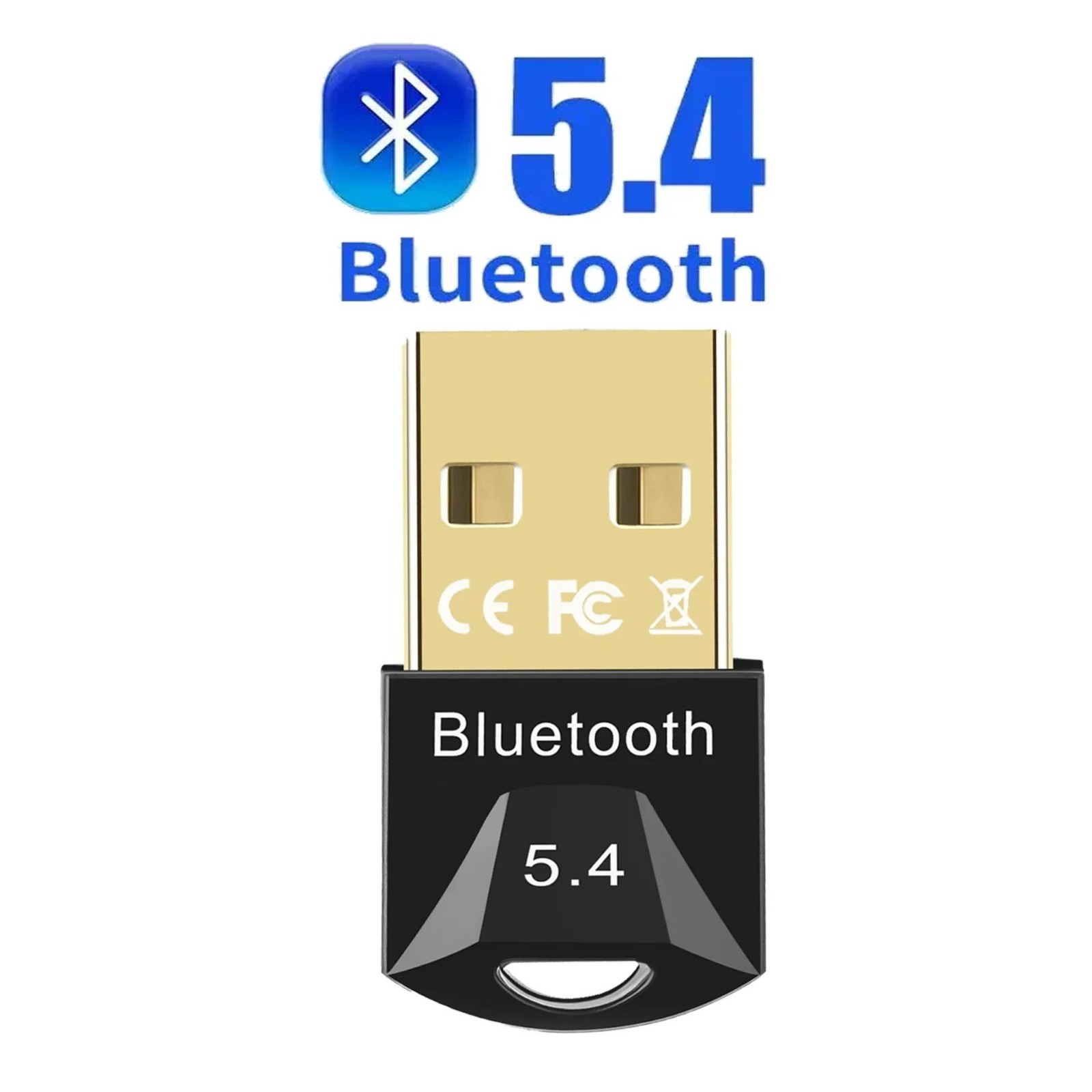 USB Bluetooth 5.4 Adapter for PC - Plug & Play on Windows 11/10 - Mini 5.4+ED...