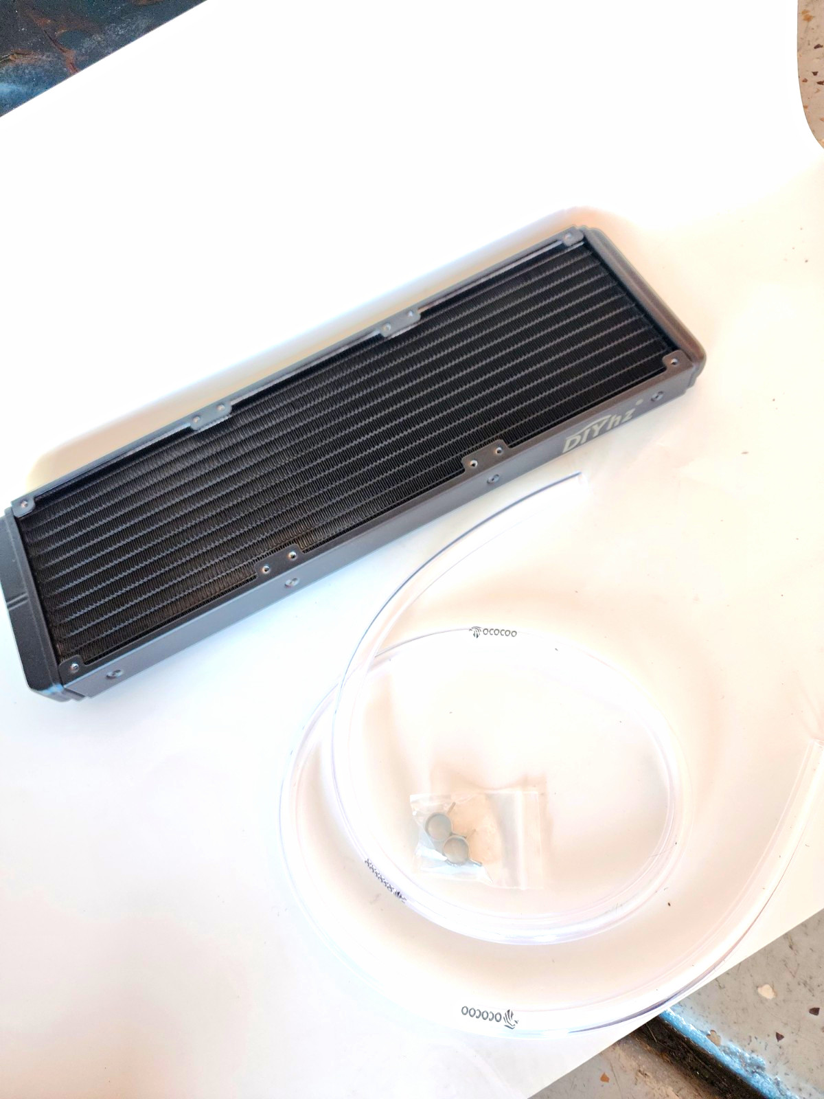 DIYhz Computer Water Cooling Radiator, Black (MPN X020NM8Z02)