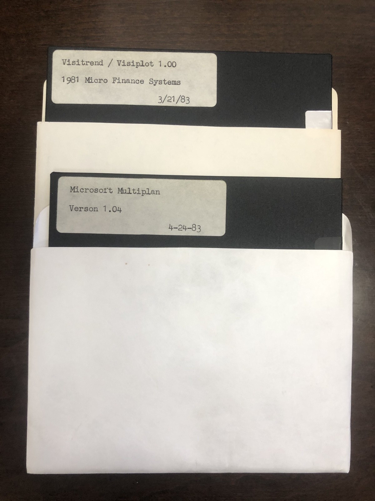VisiTrend VisiPlot / Microsoft MultiPlan /  Apple II Home Computers