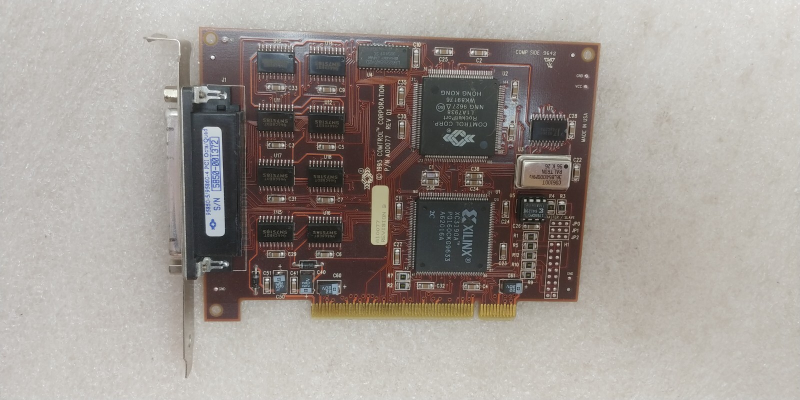 1995 COMTROL CORPORATION P/N: A00077 REV 01 PCI BOARD GREAT COND 