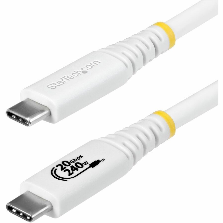 StarTech 6ft 1.8m USB4 Cable 20Gbps USB-IF Certified USB-C Cable CC6FT20GUSB4TPW