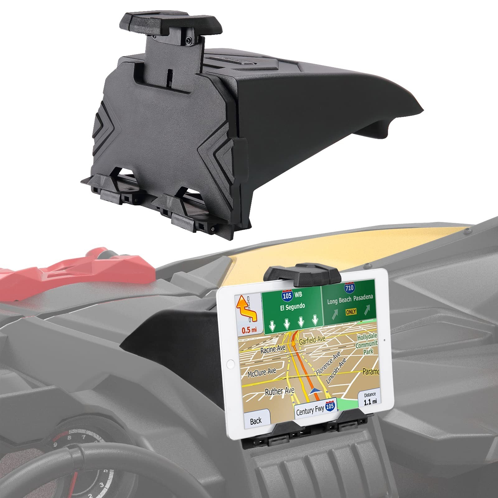 KEMIMOTO Electric Device Tablet Holder GPS Mount for 17-25 Can Am Maverick X3