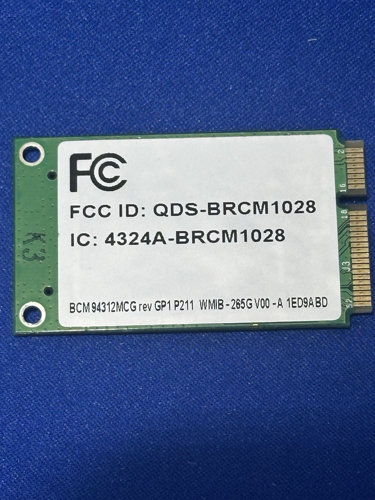 Broadcom BCM94312MCG Wireless Mini PCI Express Card 459263-001 458381-001