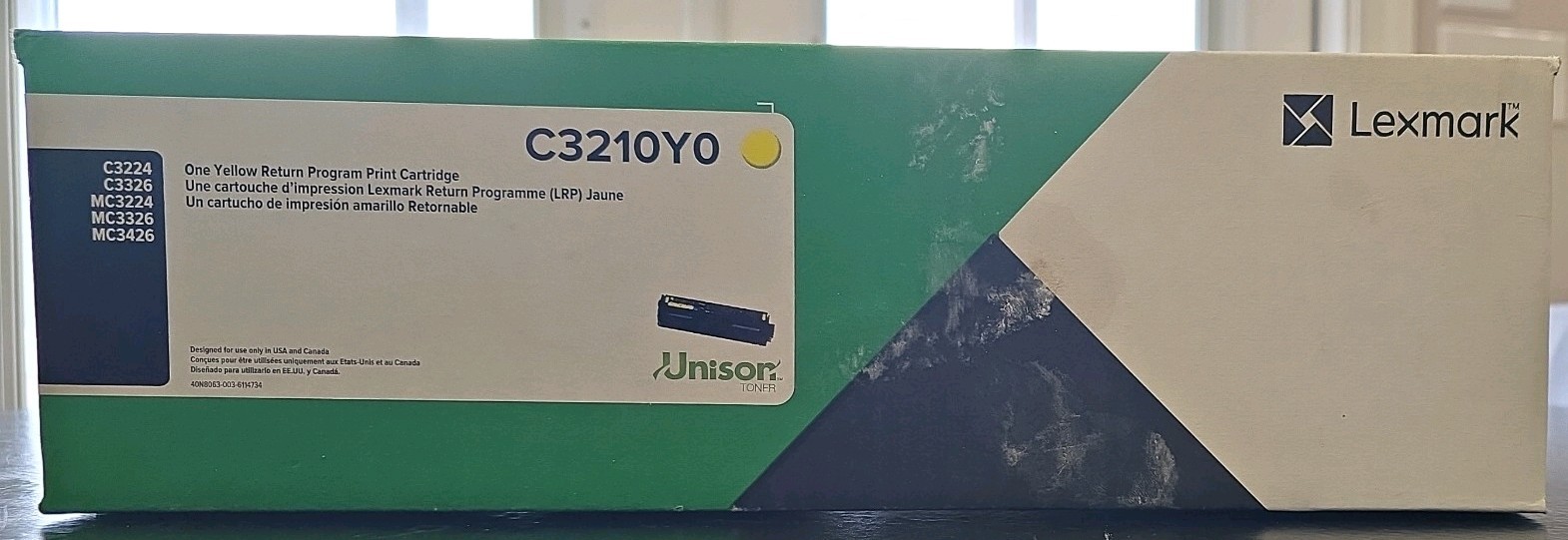 Lexmark C3210Y0 Yellow Toner Cartridge