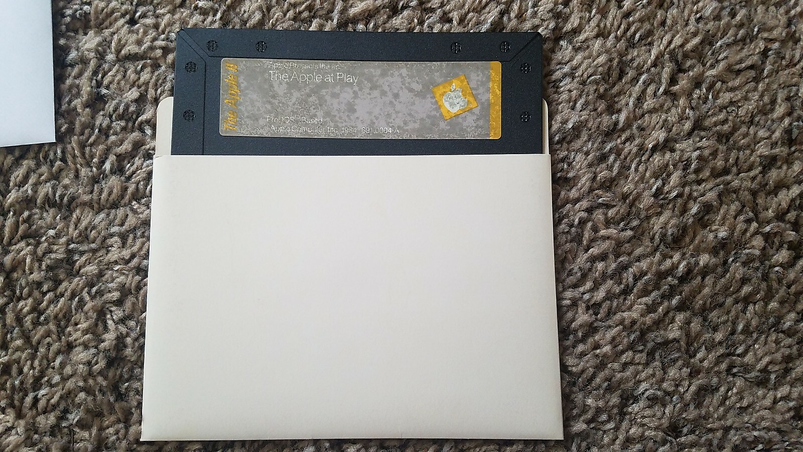 VINTAGE APPLE II 5.25 FLOPPY DISK SOFTWARE PROGRAM APPLE PRESENTS IIC PLAY *71